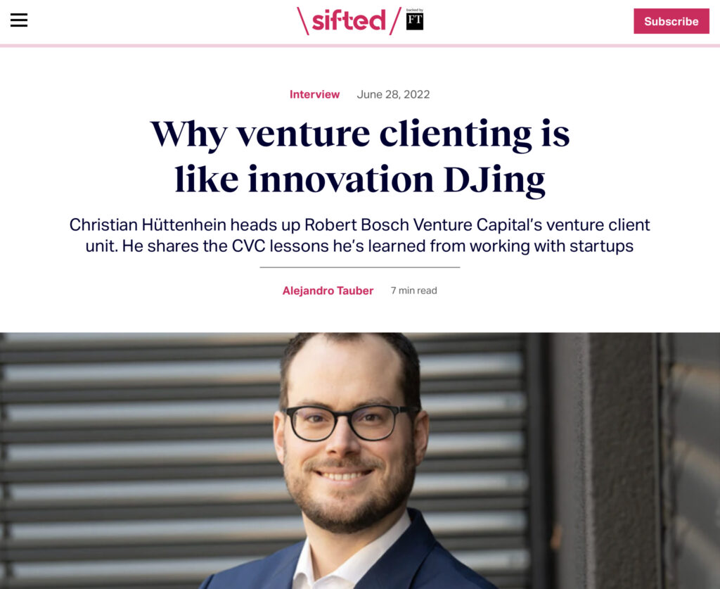 Interview Venture clienting Christian Hüttenhein